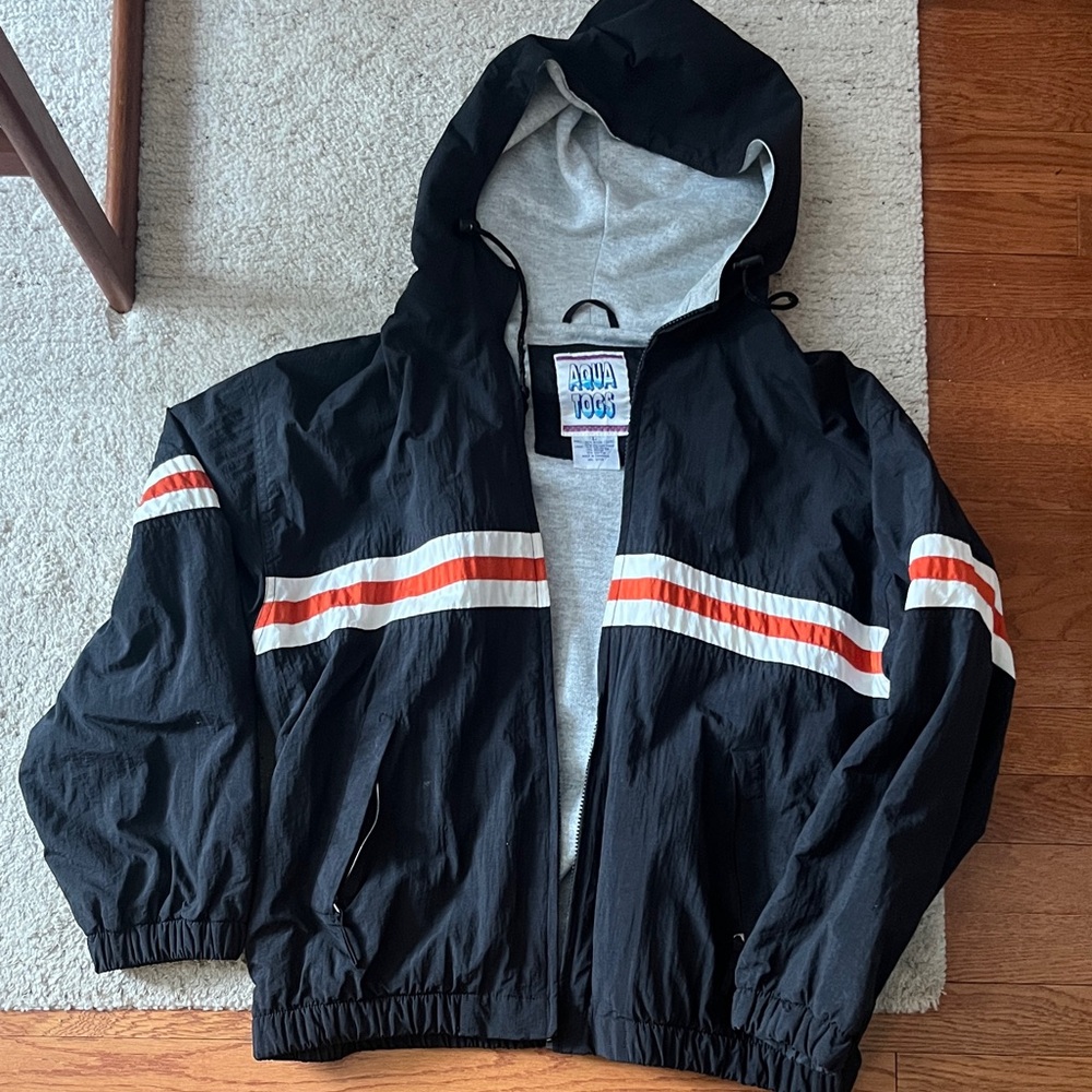 Vintage Striped Windbreaker with cozy lining